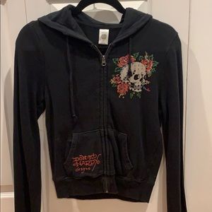 Ed Hardy zip up sweatshirt